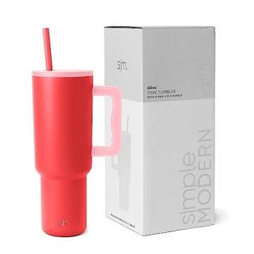 Simple Modern 40 oz Tumbler with Handle and Straw Lid | Insulated Reusable Stainless Steel Water Bot...