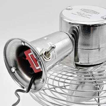 RoadPro RP-1179 Car Fan, Heavy Duty, 12V, Metal, 7.5"