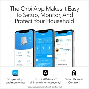 NETGEAR Orbi RBK752 WiFi 6 Mesh System - Whole Home Coverage