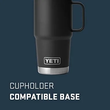 YETI Rambler 20 oz Mug - Durable, Insulated, Black
