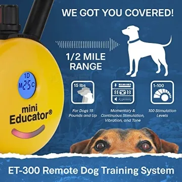 E-collar Mini Educator Trainer Remote Waterproof and Adjustable Collar
