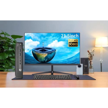 HP EliteDesk 800 G2 Mini PC & 24" Monitor Setup