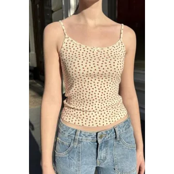 Stylish Women Y2K Crop Top with Lace and Bow Details