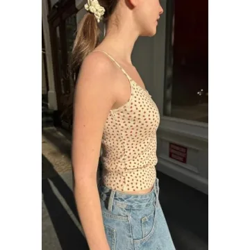 Stylish Women Y2K Crop Top with Lace and Bow Details