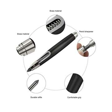 WSD Black Mechanical Pencil with Built Sharpener