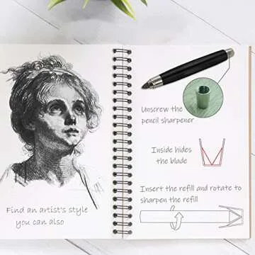 WSD Black Mechanical Pencil with Built Sharpener