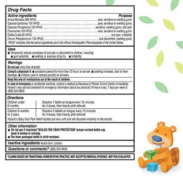 Hyland's Baby Oral Pain Relief Tablets, Homeopathic Teething Relief (125 Count)