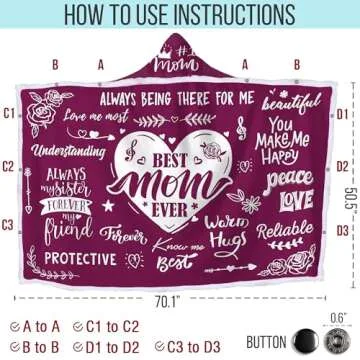 Warmstorey Mother's Day Cozy Blanket Hoodie Gift