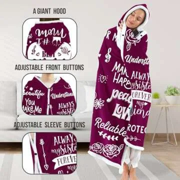 Warmstorey Mother's Day Cozy Blanket Hoodie Gift