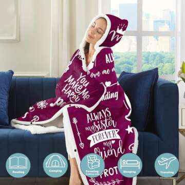 Warmstorey Mother's Day Cozy Blanket Hoodie Gift