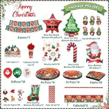 234 Pcs Christmas Balloon Decorations for Festive Parties