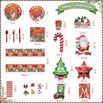 234 Pcs Christmas Balloon Decorations for Festive Parties