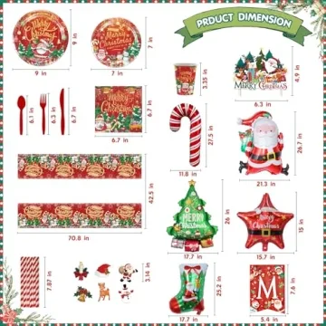 234 Pcs Christmas Balloon Decorations for Festive Parties