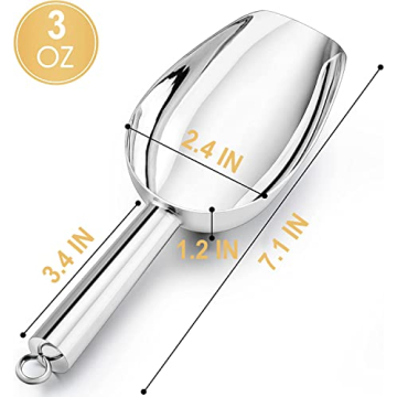 2-Piece Stainless Steel Ice Scoop Set for Home and Events