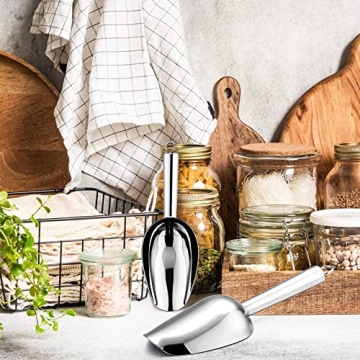 2-Piece Stainless Steel Ice Scoop Set for Home and Events