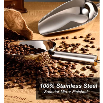 2-Piece Stainless Steel Ice Scoop Set for Home and Events