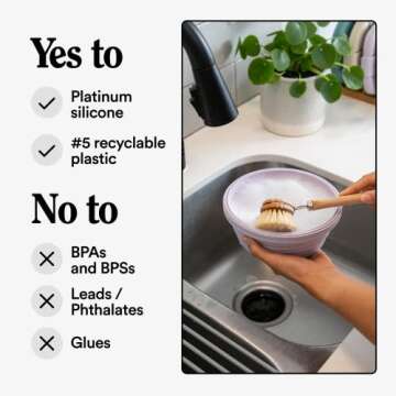 STOJO Collapsible Bowl - Lilac, 36oz - Reusable Silicone Bowl for Hot and Cold Food - Perfect for Travel, Meal Prep, To-Go Lunch, Camping & Hiking - Microwave & Dishwasher Safe