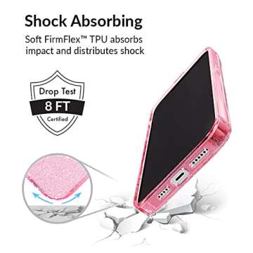 VELVET CAVIAR for iPhone 14 Pro Max Case Pink Glitter - 10ft Drop Tested - Stardust Sparkly Bling Cases