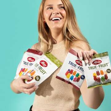 Albanese World's Best True to Fruit Exotic Fruits Gummi Bears, 25oz Bag of Candy, Soft & Chewy Candy Snack, Fruity Flavor Assortment