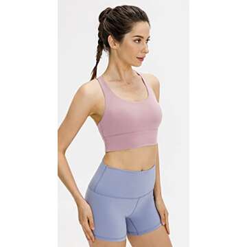 Lavento Women's Strappy Sports Bra for Medium Support Activewear