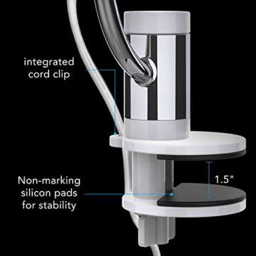 Vornado Pivot Clip Personal Air Circulator Fan with Multi-Surface Clip, Quiet Portable Fan for Office or Bedroom, 3 Speeds, Ice White