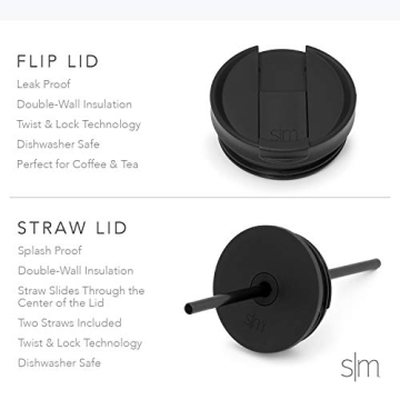 Simple Modern Disney Character Insulated Water Bottle Tumbler with Straw Lid -Stainless Steel Reusable Wide Mouth Travel Cup 24oz Tumbler Mickey Mouse Floral Riptide