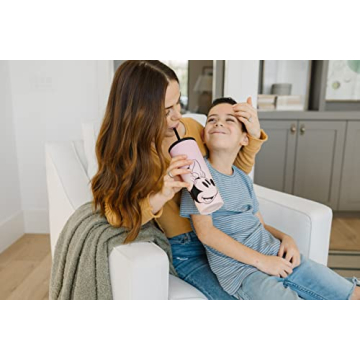 Simple Modern Disney Character Insulated Water Bottle Tumbler with Straw Lid -Stainless Steel Reusable Wide Mouth Travel Cup 24oz Tumbler Mickey Mouse Floral Riptide