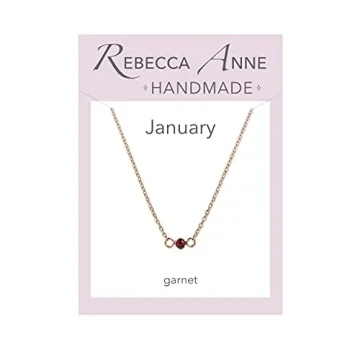Exquisite Handmade Rose Gold Choker Necklace with Garnet - Perfect Gift for Her