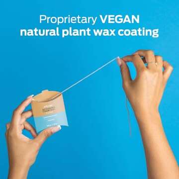 Gentle Vegan Activated Charcoal Floss with Lemongrass