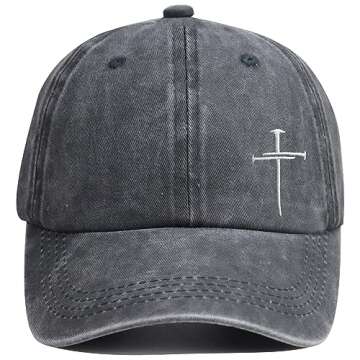 Christian Redeemed Nail Cross Hats for Men Women, Jesus Christ Christmas Day Birthday Gifts for Dad ...