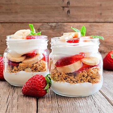 Betrome 8 oz Mason Jars - 24 Pack for Canning and Gifts