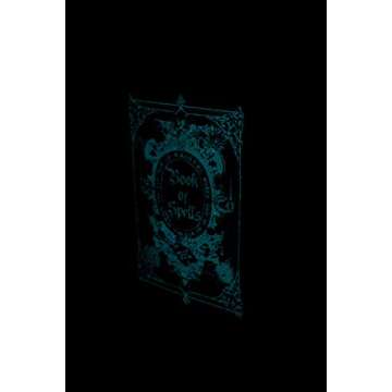 Things2DIe4 Black and White Glow in the Dark Book of Spells Crossbody Purse, Medium