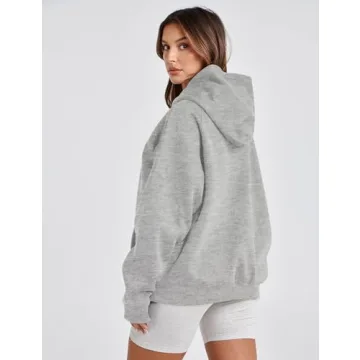 Lauweion Women Oversized Fleece Hoodie Lightweight Comfort