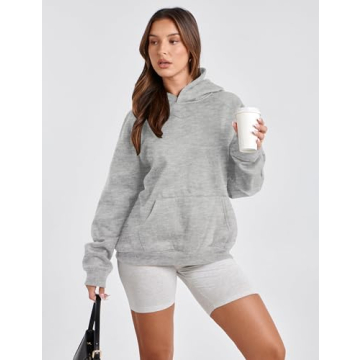 Lauweion Women Oversized Fleece Hoodie Lightweight Comfort