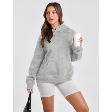 Lauweion Women Oversized Fleece Hoodie Lightweight Comfort