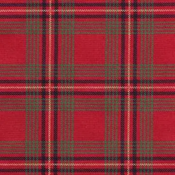 MY DRAP Placemats 48 x 32 cm / 19" x 12.5" - (6 Per Roll, Cotton Red Tartan Xmas)
