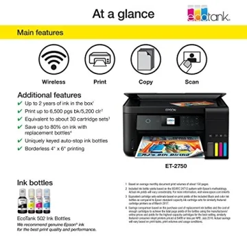 Epson EcoTank ET-2750 Wireless All-in-One Printer