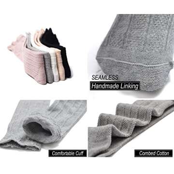 EPEIUS Baby Girls Boys Knee High Socks Pack - 5 Pairs
