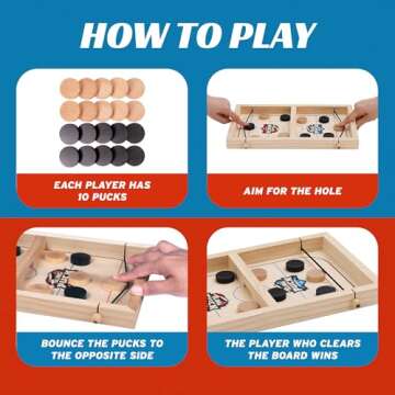 Crazy Games Sling Puck Board - Fun for All Ages!