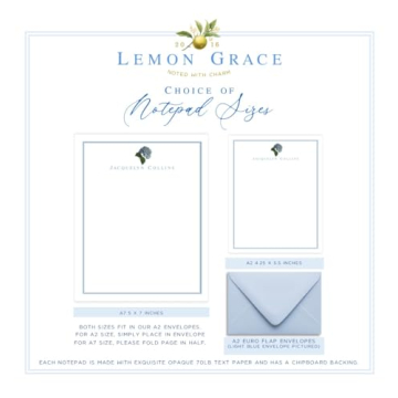 Personalized Hydrangea Notepad - Custom Monogrammed Gift