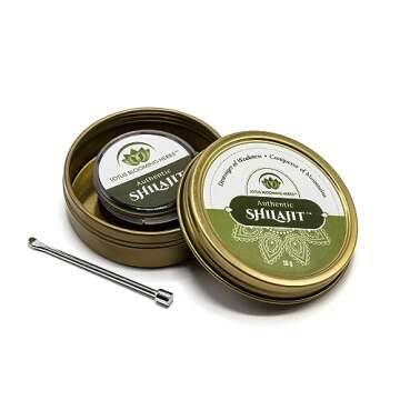 Authentic Shilajit – 100% Pure Gold Grade Himalayan Shilajit Resin with Fulvic Acid & Trace Minerals | Supports Healthy Energy, Stamina & Strength | Lotus Blooming Herbs | 10 Grams