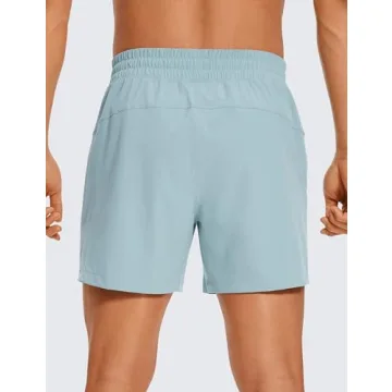 CRZ YOGA Men's 5'' Linerless Workout Shorts for Athletes