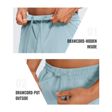 CRZ YOGA Men's 5'' Linerless Workout Shorts for Athletes