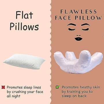 Flawless Face Pillow for Wrinkle-Free Beauty Sleep
