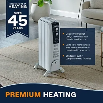De'Longhi Dragon Oil Filled Radiator Heater for Cozy Comfort