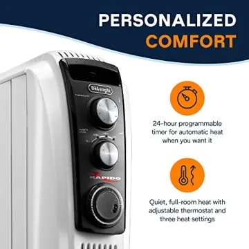 De'Longhi Dragon Oil Filled Radiator Heater for Cozy Comfort