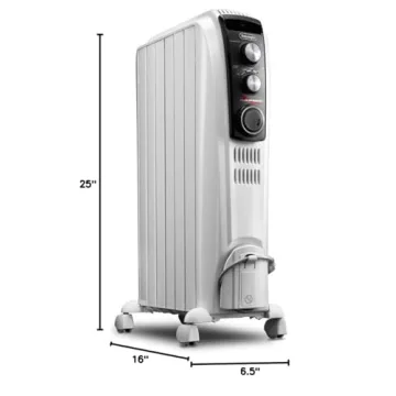 De'Longhi Dragon Oil Filled Radiator Heater for Cozy Comfort