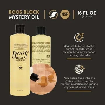 John Boos 16Oz Mystery Oil & 5Oz Board Cream Care Kit for Butcher Blocks & Cutting Boards