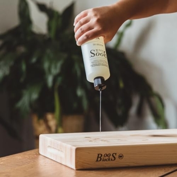 John Boos 16Oz Mystery Oil & 5Oz Board Cream Care Kit for Butcher Blocks & Cutting Boards