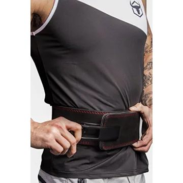 Top Powerlifting Belt with 10mm Lever Buckle for Lifters